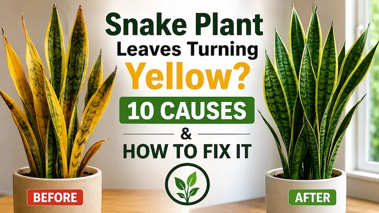 Snake Plant Leaves Turning Yellow? Real Causes and How to Fix It 5 Snake Plant Leaves Turning Yellow