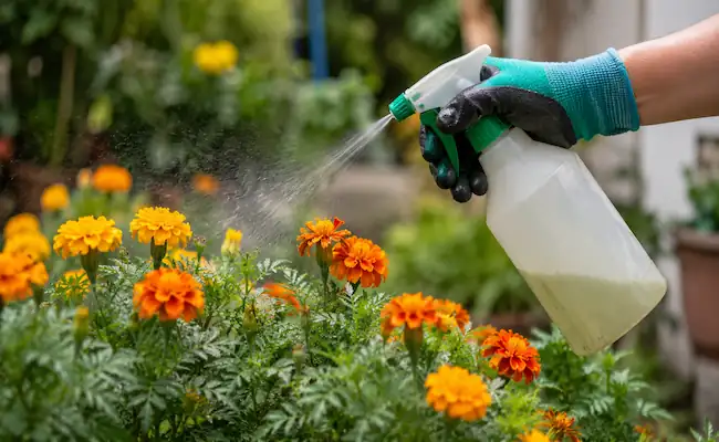 How to Treat Powdery Mildew on Marigolds Naturally 2 how to treat powdery mildew on marigolds naturally