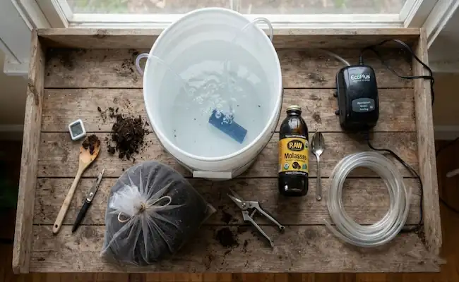 The Complete Guide to Brewing Compost Tea With Molasses 2 how to make compost tea with molasses