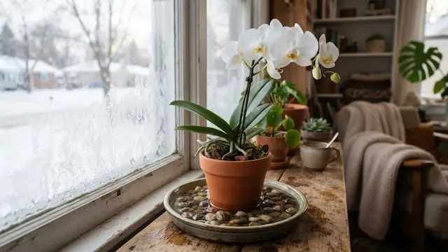 watering orchids in winter