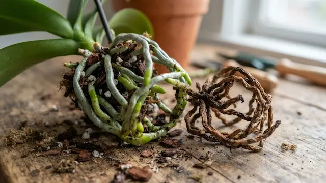 orchid watering frequency in winter