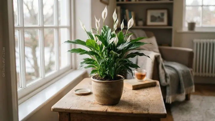 how often to water peace lily in winter