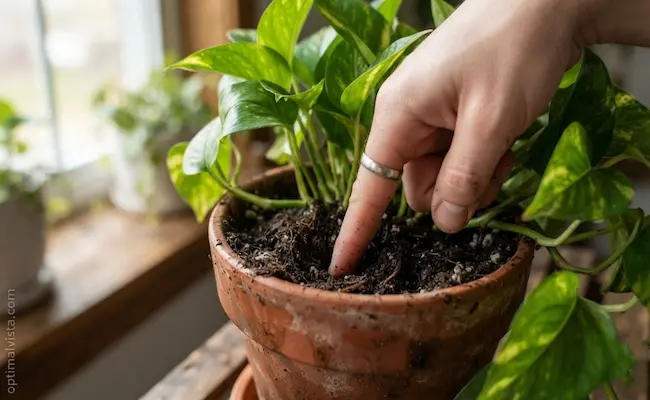 how often to water pothos in winter
