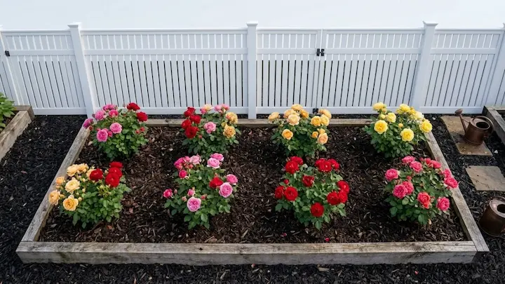 how to prepare a rose garden bed