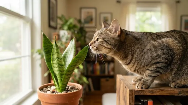 are snake plants toxic to cats