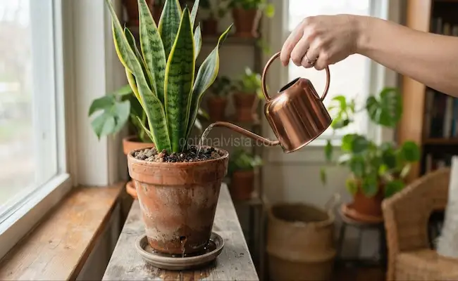 How Often to Water Snake Plant in Winter 3 snake plant winter watering schedule