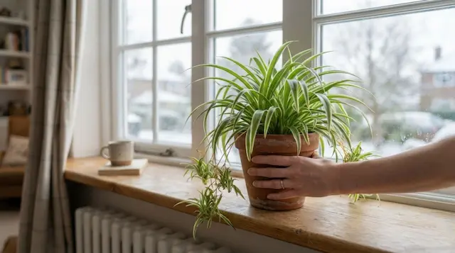 Spider Plant Care in Winter: What Actually Works When Temperatures Drop 2 spider plant winter care
