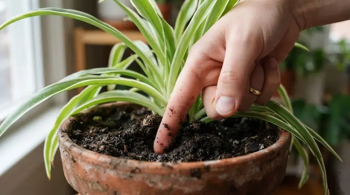 how often to water spider plant in winter