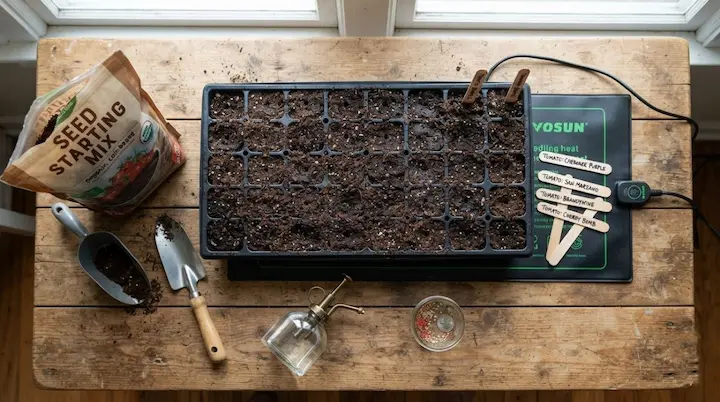 how to start tomato seeds indoors