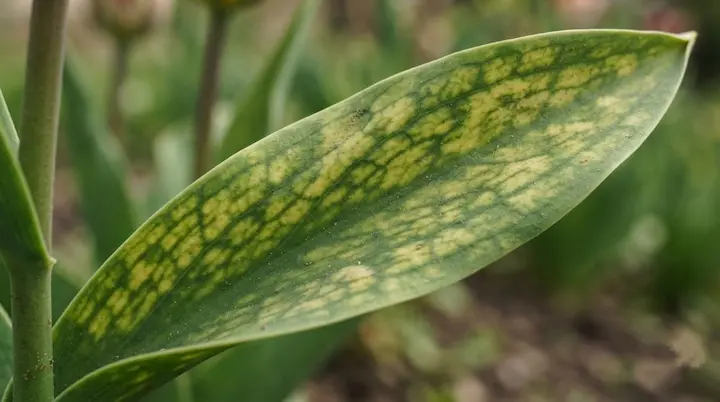 tulip leaves turning yellow