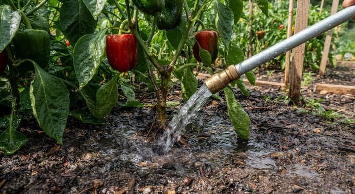 how often to water pepper plants