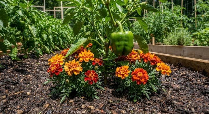 what to plant with bell peppers