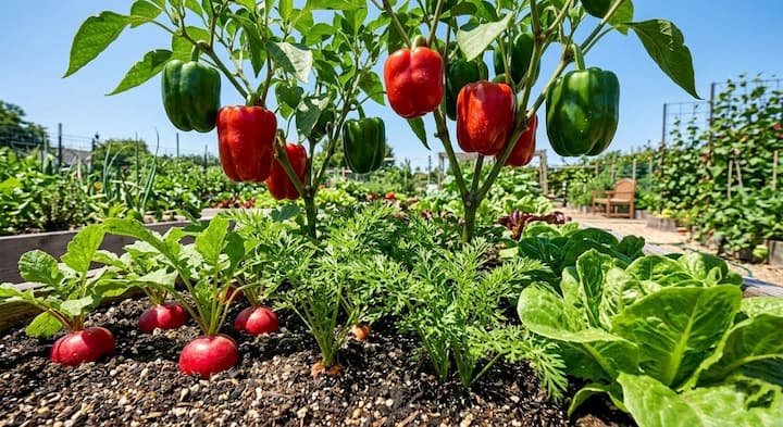 what grows well with bell peppers