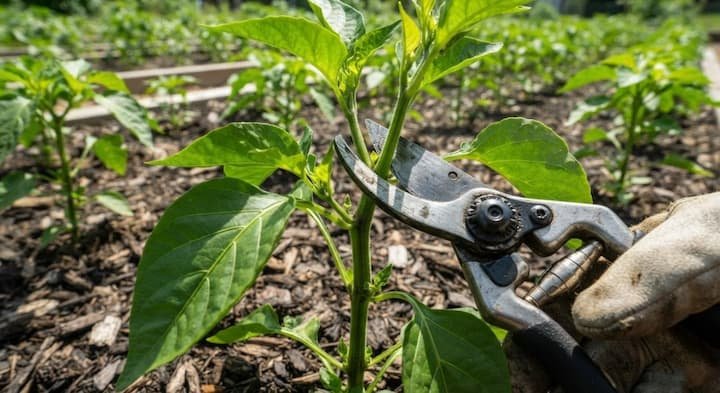 how to prune pepper plants