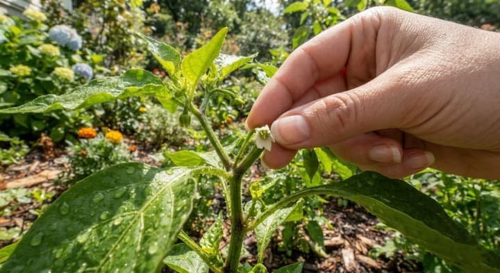 pruning pepper plants