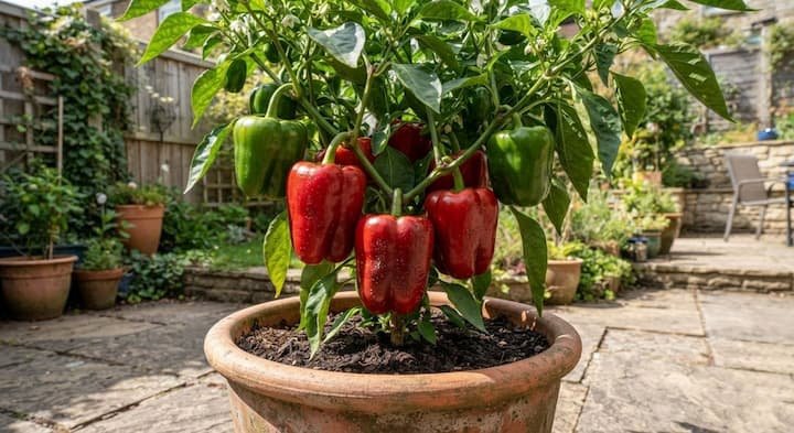 growing bell peppers in pots