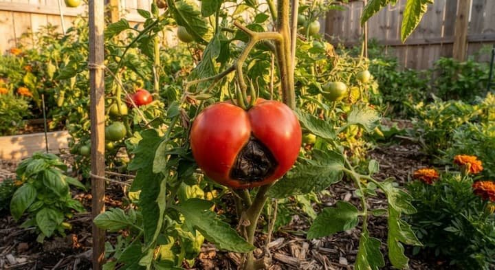 tomatoes blossom end rot