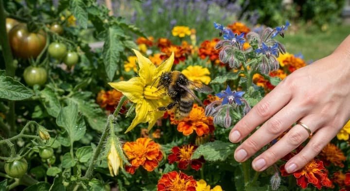 pollinate tomatoes by hand
