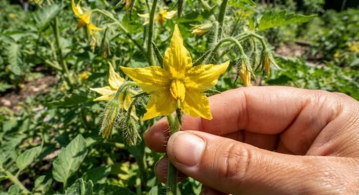 how to hand pollinate tomatoes