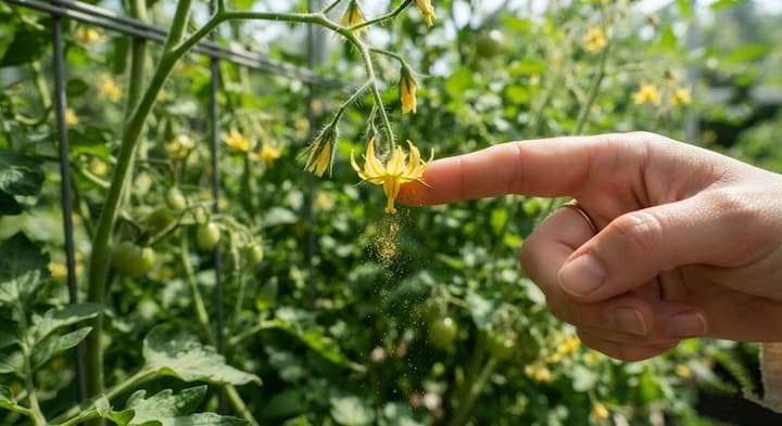 how to hand pollinate tomatoes