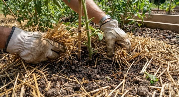 best mulch for tomatoes