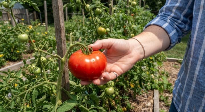 when to pick tomatoes