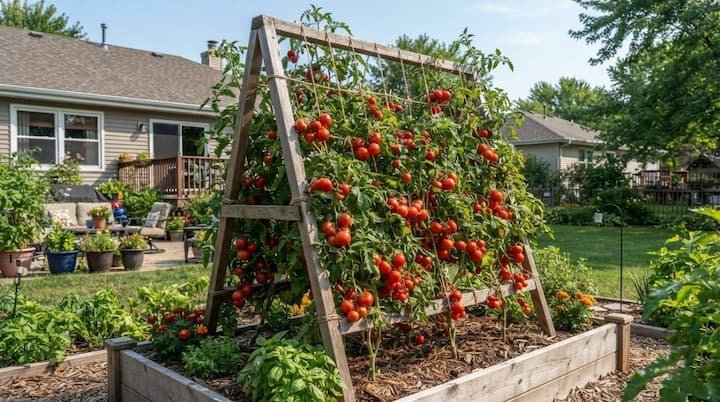 how to build a tomato trellis