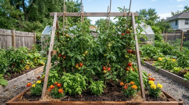 how to make a tomato trellis