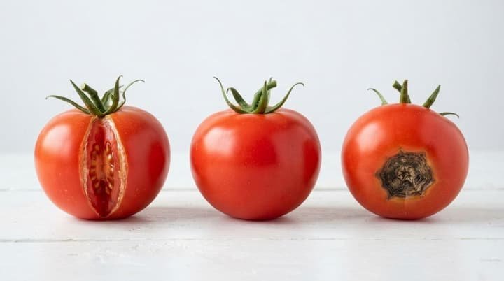watering tomatoes in pots