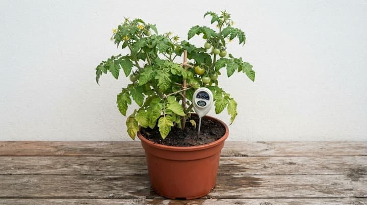 watering tomato plants