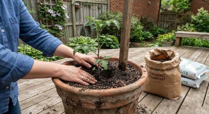 Tomato Pot Gardening: A Backyard and Balcony Guide 3 growing tomatoes in pots