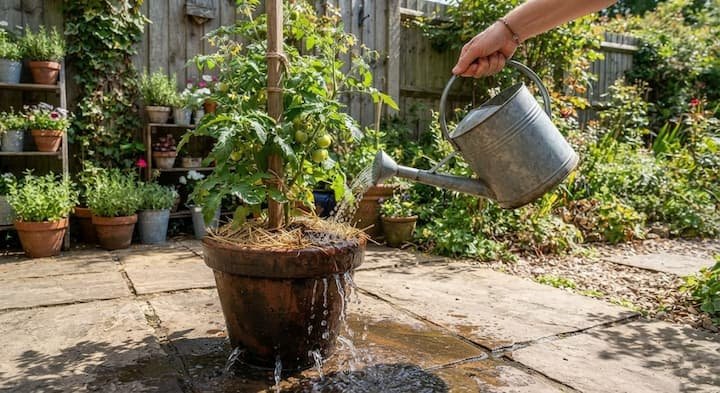 Tomato Pot Gardening: A Backyard and Balcony Guide 4 container tomatoes