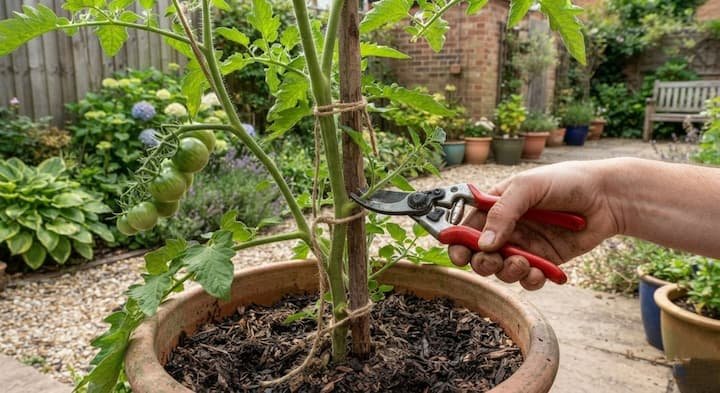 Tomato Pot Gardening: A Backyard and Balcony Guide 5 potted tomato plants